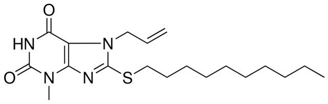 7-ALLYL-8-DECYLSULFANYL-3-METHYL-3,7-DIHYDRO-PURINE-2,6-DIONE