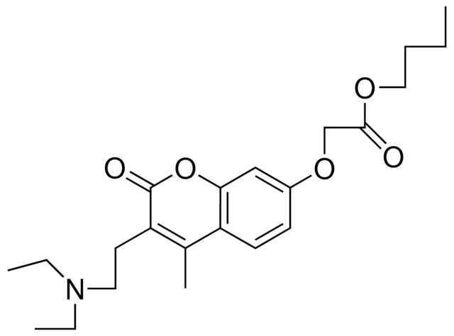 7-(BUTOXYCARBONYLMETHOXY)-3-(2-DIETHYLAMINOETHYL)-4-METHYLCOUMARIN