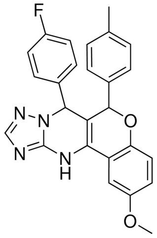 7-(4-FLUOROPHENYL)-6-(4-METHYLPHENYL)-7,12-DIHYDRO-6H-CHROMENO[4,3-D][1,2,4]TRIAZOLO[1,5-A]PYRIMIDIN-2-YL METHYL ETHER