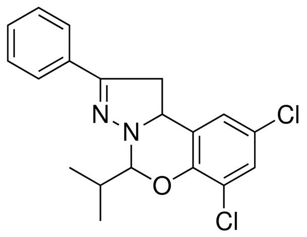 6,8-DICHLORO-4-ISOPROPYL-2-PH-1,9B-2H-5-OXA-3,3A-DIAZA-CYCLOPENTA(A)NAPHTHALENE