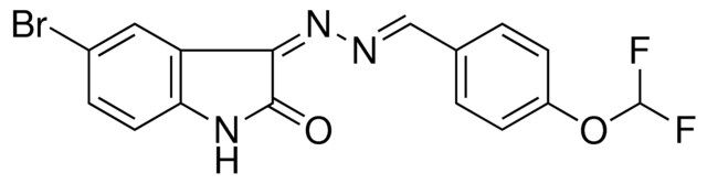 5-BROMO-3-((4-DIFLUOROMETHOXY-BENZYLIDENE)-HYDRAZONO)-1,3-DIHYDRO-INDOL-2-ONE