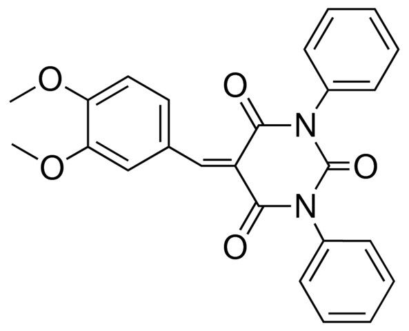 5-(3,4-DIMETHOXY-BENZYLIDENE)-1,3-DIPHENYL-PYRIMIDINE-2,4,6-TRIONE