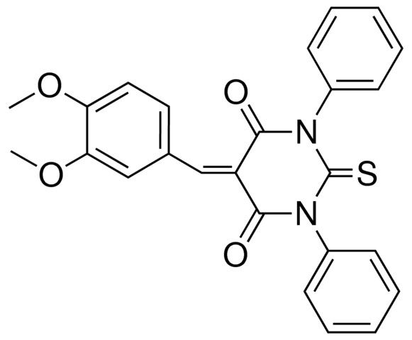 5-(3,4-DIMETHOXY-BENZYLIDENE)-1,3-DIPHENYL-2-THIOXO-DIHYDRO-PYRIMIDINE-4,6-DIONE