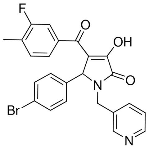 5-(4-BROMOPHENYL)-4-(3-FLUORO-4-METHYLBENZOYL)-3-HYDROXY-1-(3-PYRIDINYLMETHYL)-1,5-DIHYDRO-2H-PYRROL-2-ONE