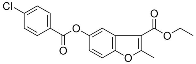 5-(4-CHLORO-BENZOYLOXY)-2-METHYL-BENZOFURAN-3-CARBOXYLIC ACID ETHYL ESTER