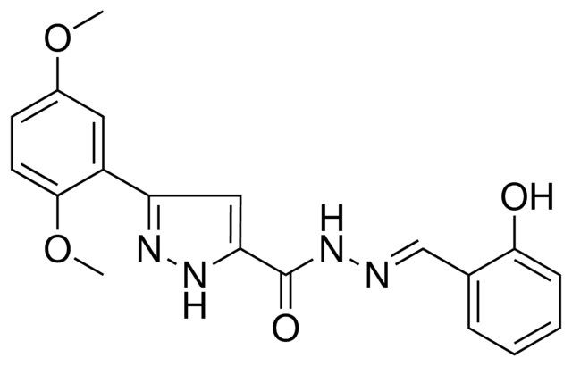 5-(2,5-DIMETHOXY-PH)-2H-PYRAZOLE-3-CARBOXYLIC ACID (2-HO-BENZYLIDENE)-HYDRAZIDE