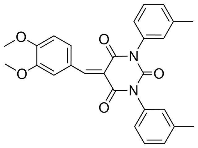 5-(3,4-DIMETHOXY-BENZYLIDENE)-1,3-DI-M-TOLYL-PYRIMIDINE-2,4,6-TRIONE