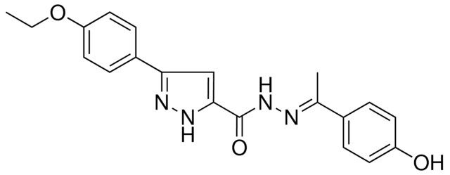 5-(4-ETHOXY-PH)-2H-PYRAZOLE-3-CARBOXYLIC ACID (1-(4-HO-PH)-ETHYLIDENE)-HYDRAZIDE