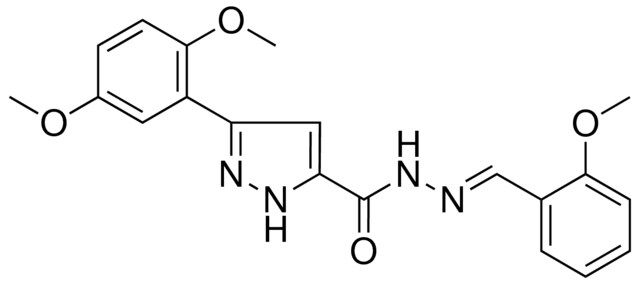 5-(2,5-DIMETHOXY-PH)-2H-PYRAZOLE-3-CARBOXYLIC ACID (2-MEO-BENZYLIDENE)-HYDRAZIDE