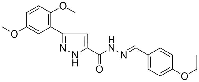 5-(2,5-DI-MEO-PH)-2H-PYRAZOLE-3-CARBOXYLIC ACID (4-ETHOXY-BENZYLIDENE)-HYDRAZIDE