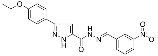 5-(4-ETHOXY-PH)-2H-PYRAZOLE-3-CARBOXYLIC ACID (3-NITRO-BENZYLIDENE)-HYDRAZIDE