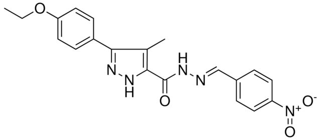 5-(4-ETHOXY-PH)4-ME-2H-PYRAZOLE-3-CARBOXYLIC ACID (4-NITRO-BENZYLIDENE)HYDRAZIDE