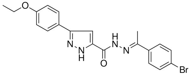 5-(4-ETHOXY-PH)-2H-PYRAZOLE-3-CARBOXYLIC ACID (1-(4-BR-PH)-ETHYLIDENE)-HYDRAZIDE