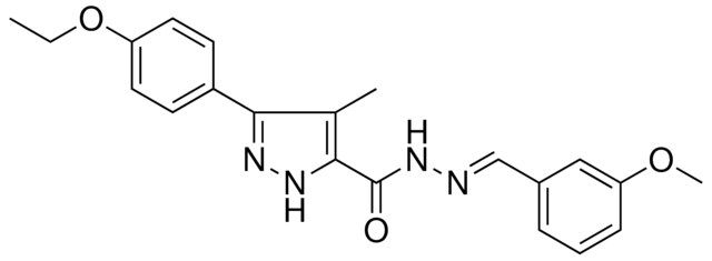 5-(4-ETHOXY-PH)-4-ME-2H-PYRAZOLE-3-CARBOXYLIC ACID (3-MEO-BENZYLIDENE)-HYDRAZIDE