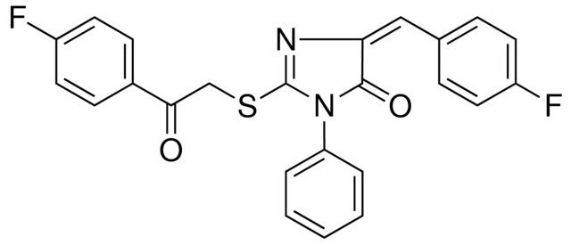 5-(4-F-BENZYLIDENE)2-(2-(4-F-PH)-2-OXO-ETHYLSULFANYL)-3-PH-3,5-2H-IMIDAZOL-4-ONE