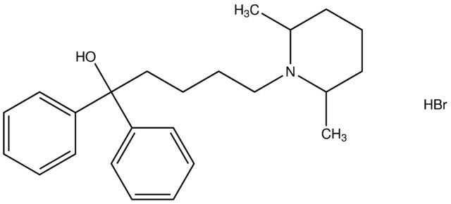 5-(2,6-dimethyl-1-piperidinyl)-1,1-diphenyl-1-pentanol hydrobromide