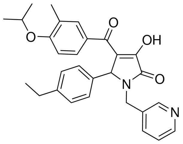 5-(4-ETHYLPHENYL)-3-HYDROXY-4-(4-ISOPROPOXY-3-METHYLBENZOYL)-1-(3-PYRIDINYLMETHYL)-1,5-DIHYDRO-2H-PYRROL-2-ONE