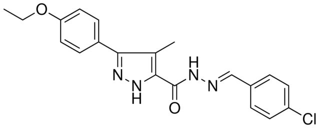 5-(4-ETHOXY-PH)-4-ME-2H-PYRAZOLE-3-CARBOXYLIC ACID (4-CL-BENZYLIDENE)-HYDRAZIDE