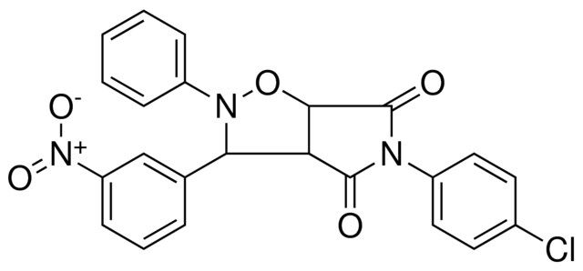 5-(4-CL-PH)-3-(3-NITRO-PH)-2-PHENYL-TETRAHYDRO-PYRROLO(3,4-D)ISOXAZOLE-4,6-DIONE