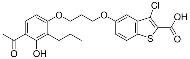 5-[3-(4-ACETYL-3-HYDROXY-2-PROPYLPHENOXY)PROPOXY]-3-CHLORO-1-BENZOTHIOPHENE-2-CARBOXYLIC ACID