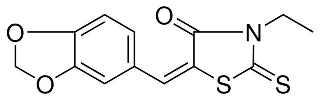 5-(1,3-BENZODIOXOL-5-YLMETHYLENE)-3-ETHYL-2-THIOXO-1,3-THIAZOLIDIN-4-ONE