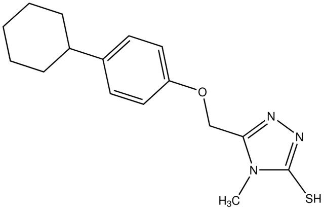 5-((4-Cyclohexylphenoxy)methyl)-4-methyl-4<i>H</i>-1,2,4-triazole-3-thiol