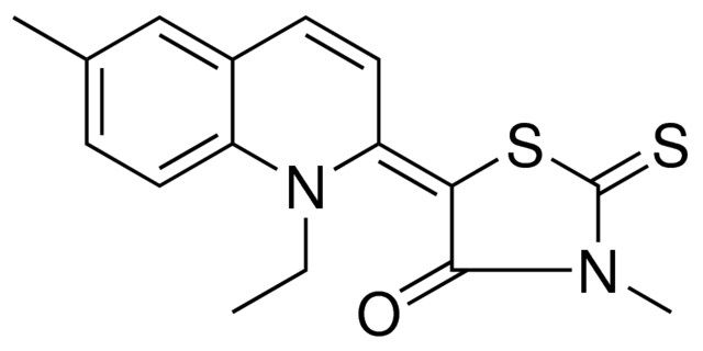 5-(1-ETHYL-6-METHYL-1H-QUINOLIN-2-YLIDENE)-3-METHYL-2-THIOXO-THIAZOLIDIN-4-ONE