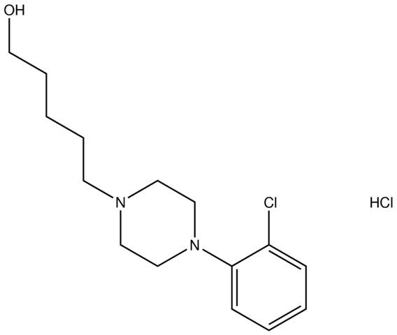 5-[4-(2-chlorophenyl)-1-piperazinyl]-1-pentanol hydrochloride