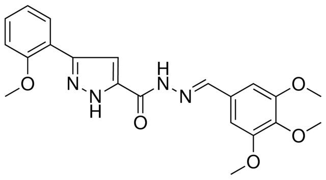 5-(2-MEO-PH)-2H-PYRAZOLE-3-CARBOXYLIC ACID (3,4,5-TRI-MEO-BENZYLIDENE)-HYDRAZIDE