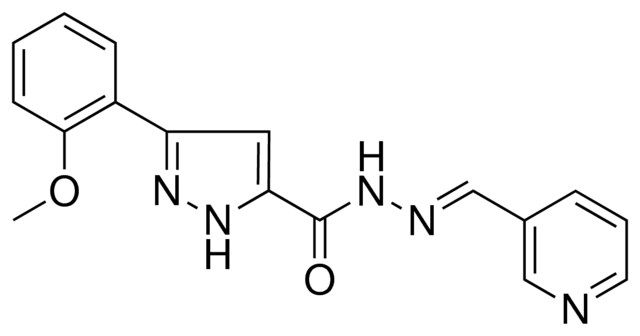 5-(2-MEO-PHENYL)-2H-PYRAZOLE-3-CARBOXYLIC ACID PYRIDIN-3-YLMETHYLENE-HYDRAZIDE