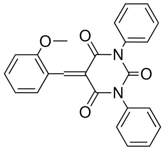 5-(2-METHOXY-BENZYLIDENE)-1,3-DIPHENYL-PYRIMIDINE-2,4,6-TRIONE