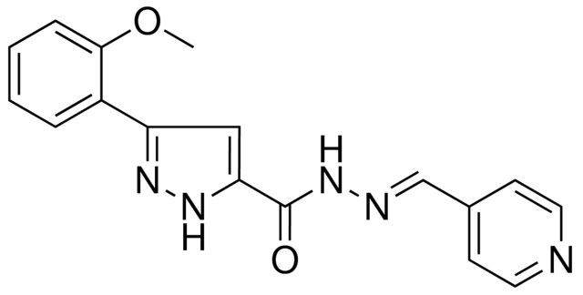 5-(2-MEO-PHENYL)-2H-PYRAZOLE-3-CARBOXYLIC ACID PYRIDIN-4-YLMETHYLENE-HYDRAZIDE