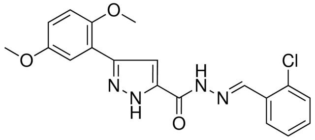 5-(2,5-DIMETHOXY-PH)-2H-PYRAZOLE-3-CARBOXYLIC ACID (2-CL-BENZYLIDENE)-HYDRAZIDE