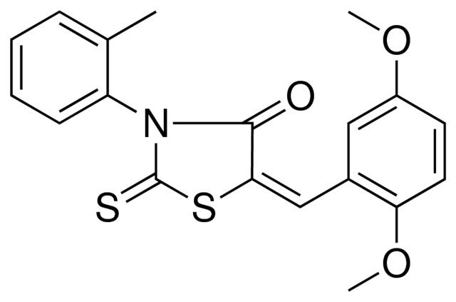 5-(2,5-DIMETHOXY-BENZYLIDENE)-2-THIOXO-3-O-TOLYL-THIAZOLIDIN-4-ONE