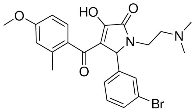 5-(3-BROMOPHENYL)-1-[2-(DIMETHYLAMINO)ETHYL]-3-HYDROXY-4-(4-METHOXY-2-METHYLBENZOYL)-1,5-DIHYDRO-2H-PYRROL-2-ONE