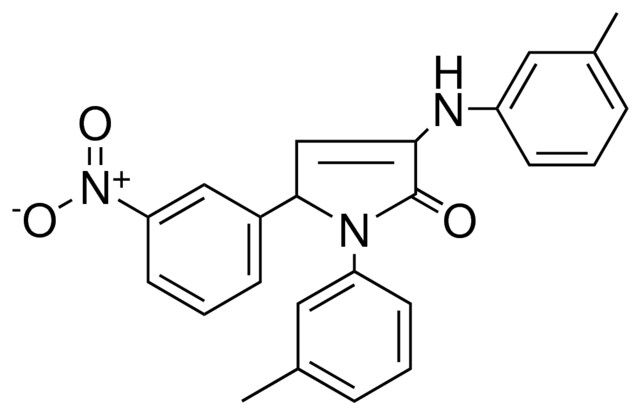 5-(3-NITRO-PHENYL)-1-M-TOLYL-3-M-TOLYLAMINO-1,5-DIHYDRO-PYRROL-2-ONE