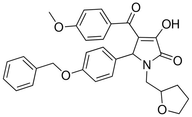 5-[4-(BENZYLOXY)PHENYL]-3-HYDROXY-4-(4-METHOXYBENZOYL)-1-(TETRAHYDRO-2-FURANYLMETHYL)-1,5-DIHYDRO-2H-PYRROL-2-ONE