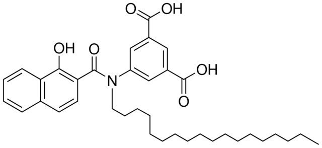 5-(((1-HYDROXY-2-NAPHTHYL)CARBONYL)- OCTADECYLAMINO)ISOPHTHALIC ACID