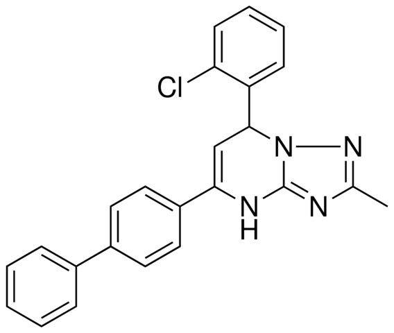 5-(1,1'-BI-PH)-4-YL-7-(2-CL-PH)-2-ME-4,7-DIHYDRO(1,2,4)TRIAZOLO(1,5-A)PYRIMIDINE