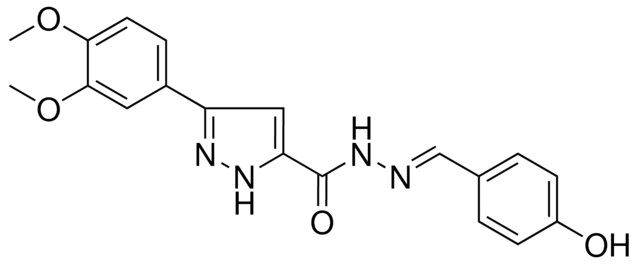 5-(3,4-DIMETHOXY-PH)-2H-PYRAZOLE-3-CARBOXYLIC ACID (4-HO-BENZYLIDENE)-HYDRAZIDE