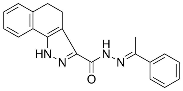 4,5-DIHYDRO-1H-BENZO(G)INDAZOLE-3-CARBOXYLIC ACID (1-PH-ETHYLIDENE)-HYDRAZIDE