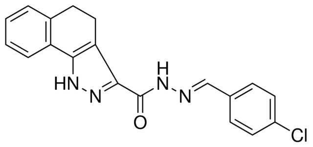 4,5-DIHYDRO-1H-BENZO(G)INDAZOLE-3-CARBOXYLIC ACID (4-CL-BENZYLIDENE)-HYDRAZIDE