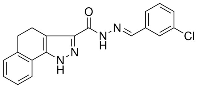 4,5-DIHYDRO-1H-BENZO(G)INDAZOLE-3-CARBOXYLIC ACID (3-CL-BENZYLIDENE)-HYDRAZIDE