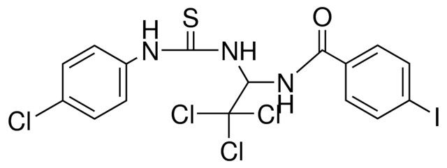 4-IODO-N-(2,2,2-TRICHLORO-1-(3-(4-CHLORO-PHENYL)-THIOUREIDO)-ETHYL)-BENZAMIDE