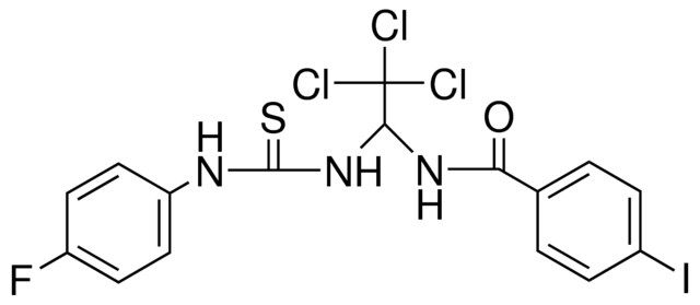 4-IODO-N-(2,2,2-TRICHLORO-1-(3-(4-FLUORO-PHENYL)-THIOUREIDO)-ETHYL)-BENZAMIDE