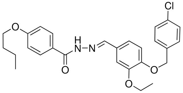 4-BUTOXY-N'-(4-((4-CHLOROBENZYL)OXY)-3-ETHOXYBENZYLIDENE)BENZOHYDRAZIDE