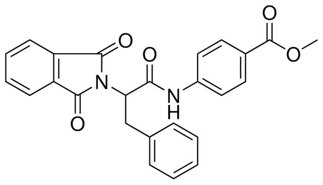 4-[2-(1,3-DIOXO-1,3-2H-ISOINDOL-2-YL)-3-PH-PROPIONYLAMINO]-BENZOIC ACID ME ESTER