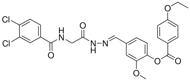 4-[(E)-({[(3,4-DICHLOROBENZOYL)AMINO]ACETYL}HYDRAZONO)METHYL]-2-METHOXYPHENYL 4-ETHOXYBENZOATE