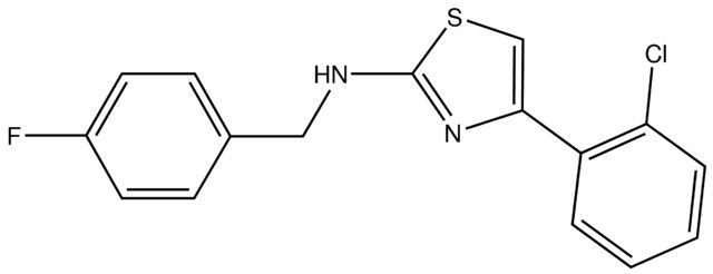 4-(2-Chlorophenyl)-<i>N</i>-(4-fluorobenzyl)-1,3-thiazol-2-amine