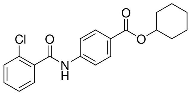 4-(2-CHLORO-BENZOYLAMINO)-BENZOIC ACID CYCLOHEXYL ESTER